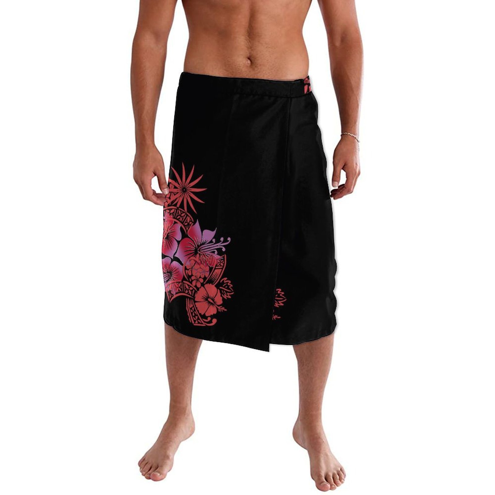 Sarong Men Wrap - Vestido envoltório masculino estilo étnico havaiano,