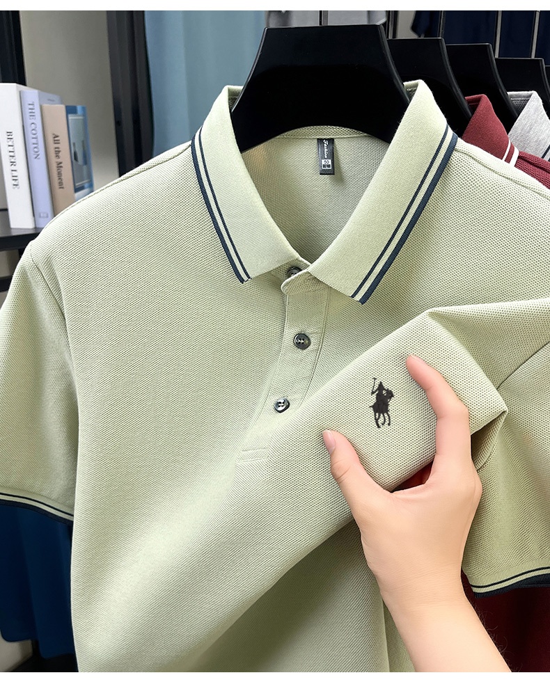 Camisa Polo Listrada de Verão, - Polo Shirt Pique avaliação e preço