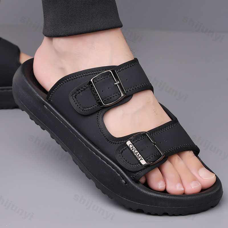 Chinelos masculinos 2025 verão - Flip Flop Leather Men avaliação e preço