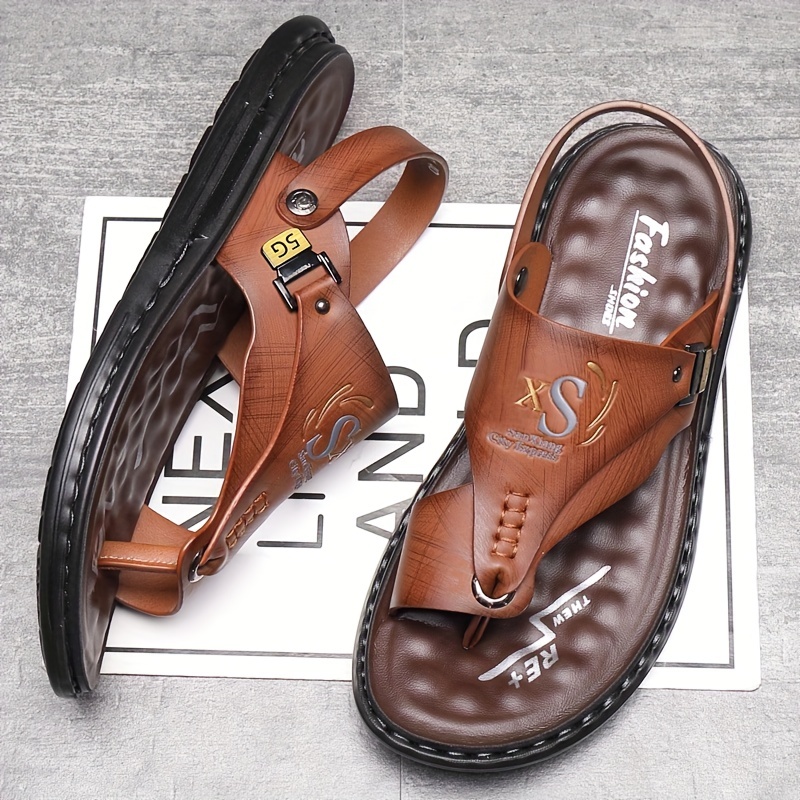 Chinelos de Couro Masculinos,  - Flip Flop Leather Men avaliação e preço
