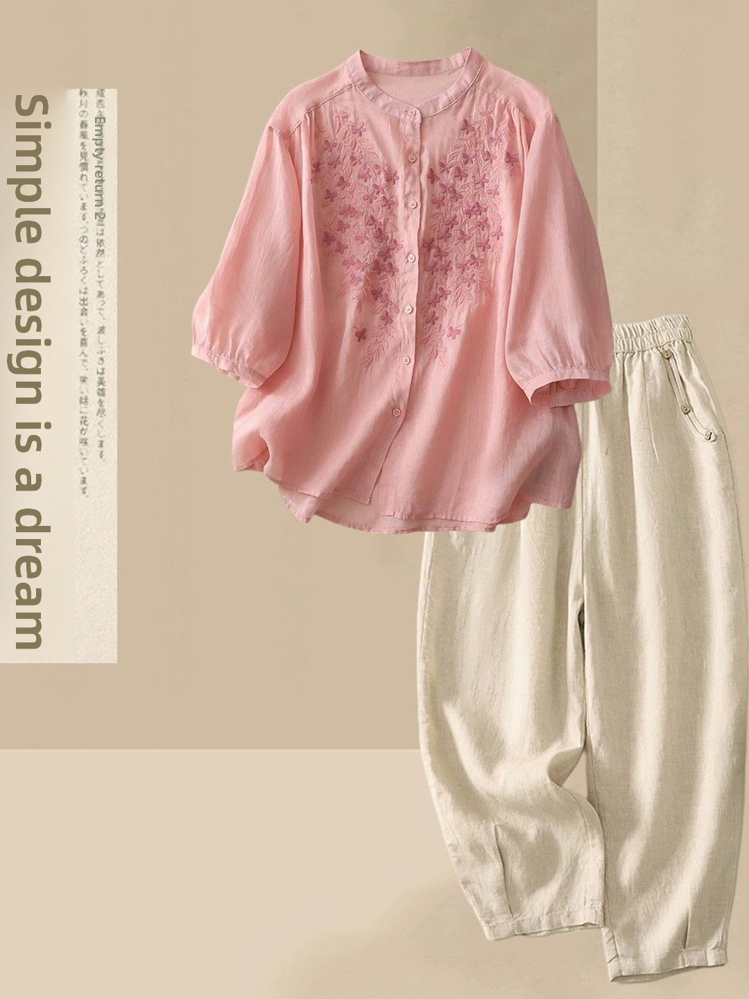 Conjunto Casual de Verão em Al - Linen Shirt Breathable avaliação e preço
