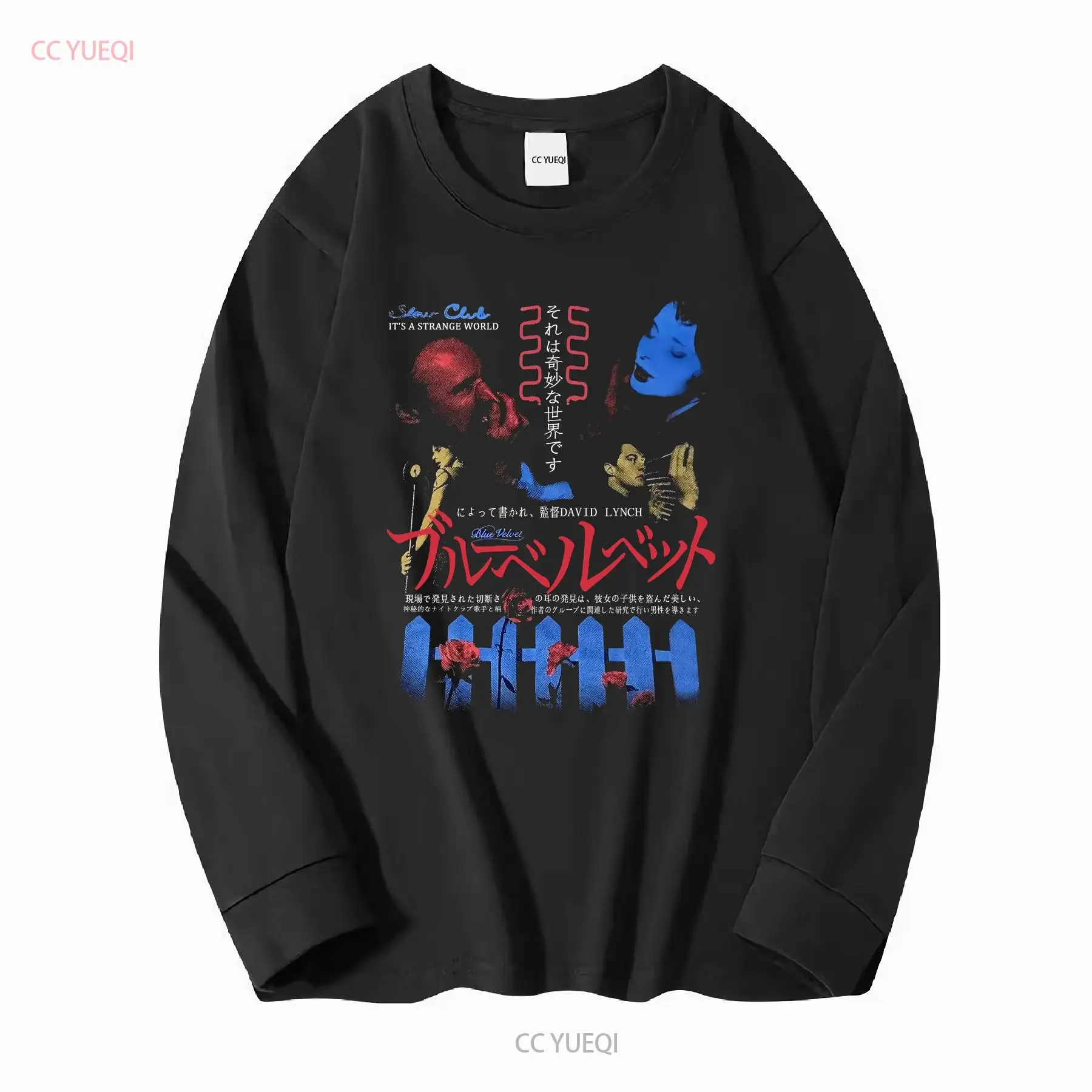 Azul veludo rucking fotten dav - Tee Graphic Print avaliação e preço