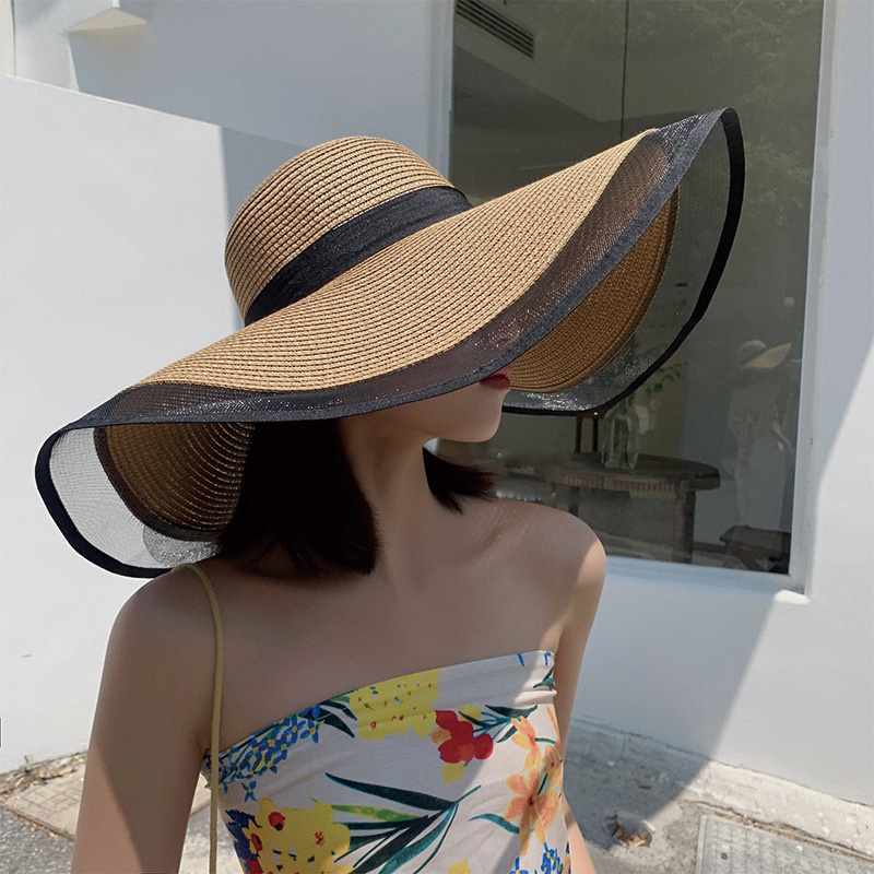 Chapéu de sol feminino grandes - Bucket Hat Straw avaliação e preço
