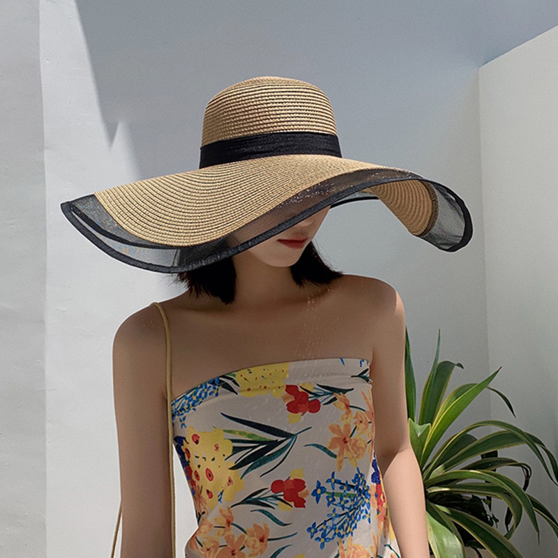 Chapéu de sol feminino grandes - Bucket Hat Straw avaliação e preço