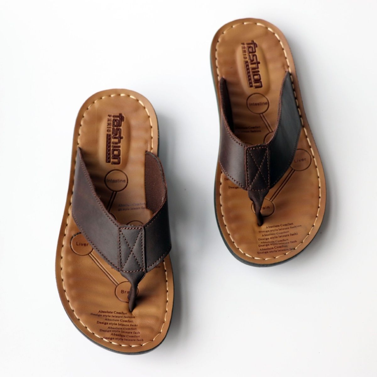 Sapatos de verão masculinos, c - Flip Flop Leather Men avaliação e preço
