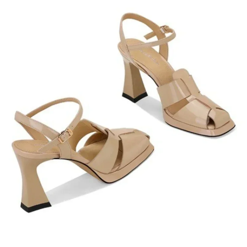 Sandálias de salto alto femini - Casual Sandal Leather avaliação e preço