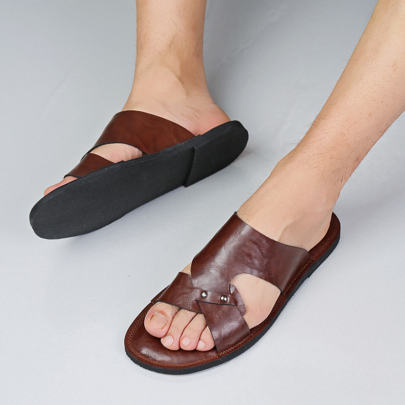 Chinelos de Couro Artesanais M - Flip Flop Leather Men avaliação e preço