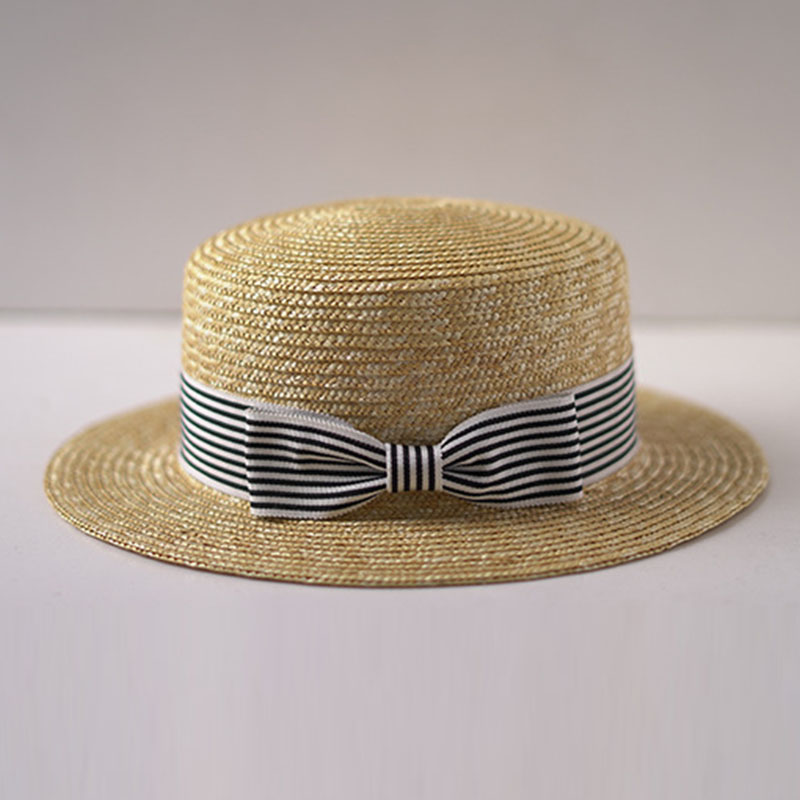Aba larga Vôo Chapéus, Flat To - Bucket Hat Straw avaliação e preço