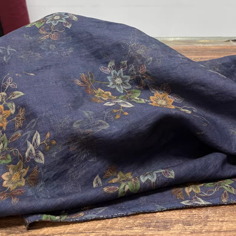 Tecidos de linho puro de alta  - Linen Shirt Breathable avaliação e preço