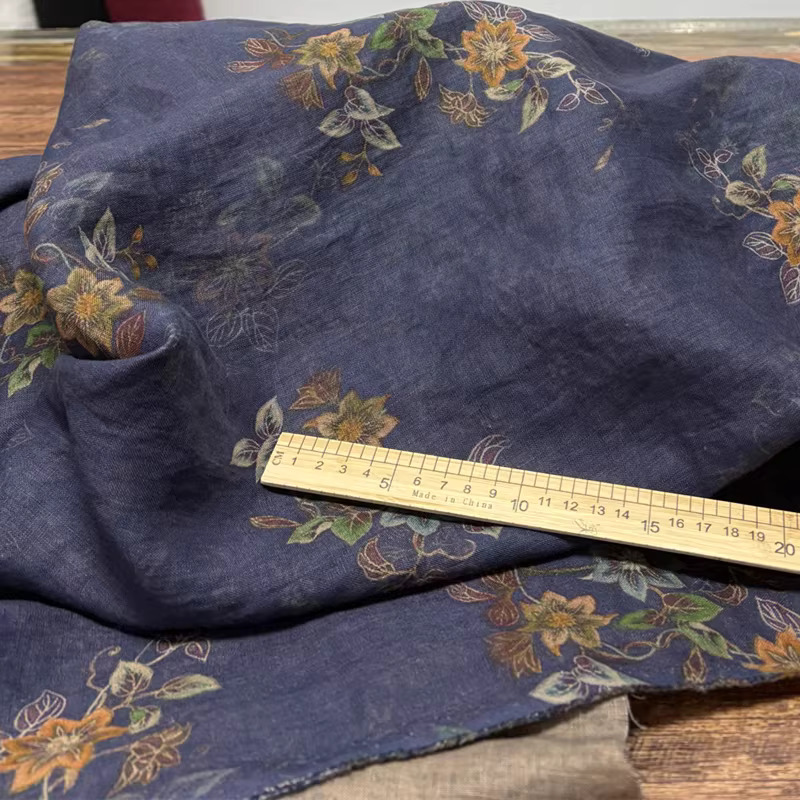 Tecidos de linho puro de alta  - Linen Shirt Breathable avaliação e preço