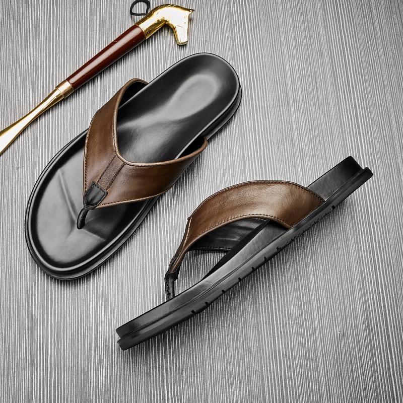 Chinelo Masculino de Couro Gen - Flip Flop Leather Men avaliação e preço