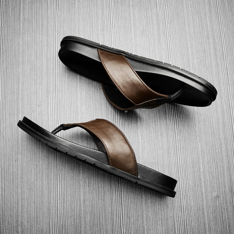 Chinelo Masculino de Couro Gen - Flip Flop Leather Men avaliação e preço
